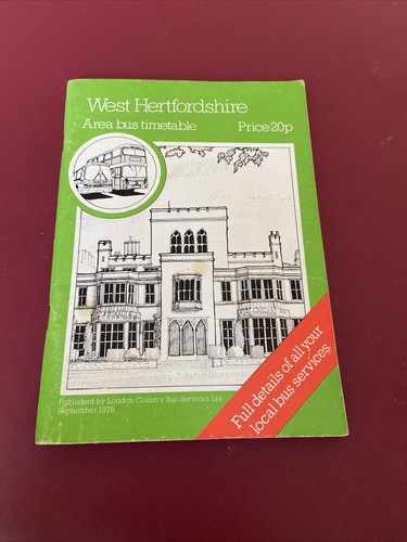West hertfordshire area bus - west,