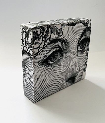 Flower lady signed emo wood - flower,