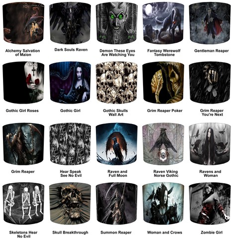 Gothic grim reaper - gothic, lampshades