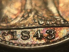1843 Britannia Groat Victoria