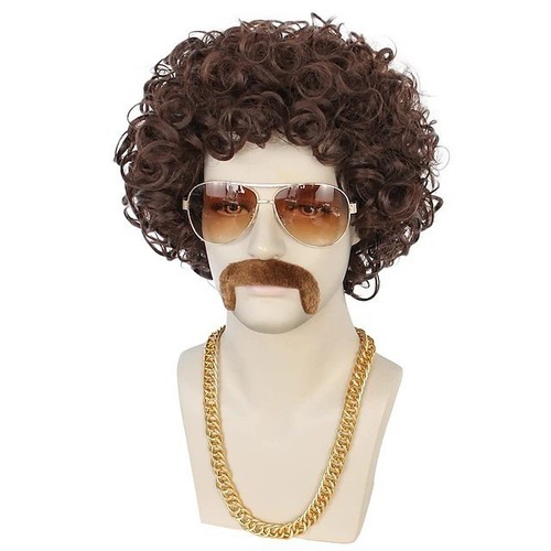 Short curly synthetic wig - synthetic,