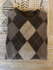 Argyle Sweater Mens Medium