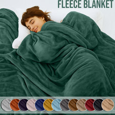 Super Soft Fleece Blanket for Bed & Couch  Warm & Lightweight Winter Collection