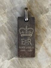 Silver Jubilee: Queen Elizabeth, Hallmarked Silver Pendant, 1952-1977, 31 grams