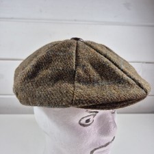 DENTS -BY MOON YORKSHIRE TWEED FLAT CAP MEDIUM SIZE PEAKY BLINDERS LOOK !