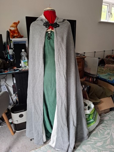 Grey fleece fantasy - fleece, cloak