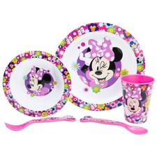 Minnie Mouse 5 Piece Plate Set