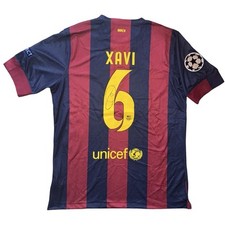 Xavi Signed 2015 Barcelona