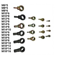 Banjo Unions Metric Size Fitting Fuel Hose Pressure M6 M8 M10 M12 M14 M16 M18