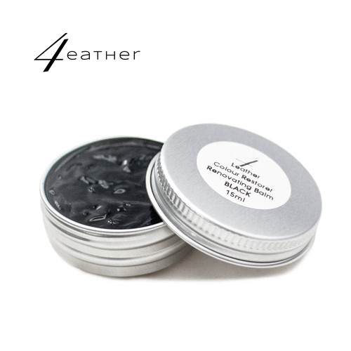 Black leather colour restorer - black,