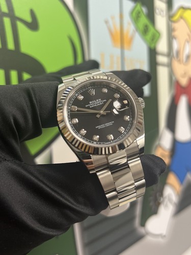 Rolex datejust men - rolex, black