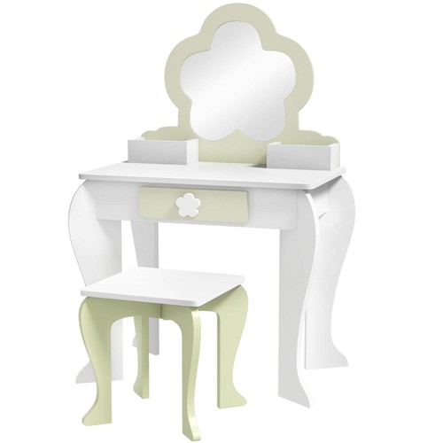 Kids vanity table with - table, mirror
