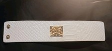 Biba Winter White Wrist Bracelet  Cuff Iconic Buckle  - New Season Statement