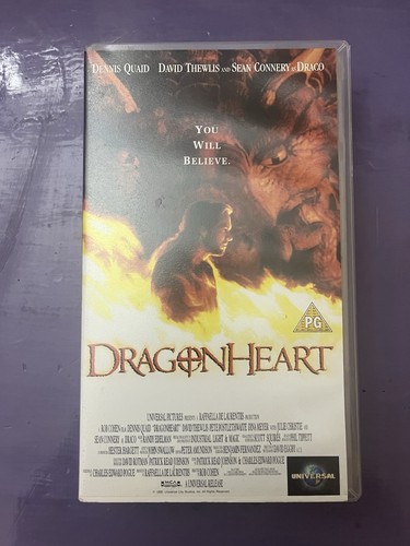 Dragonheart vhs video - dragonheart,