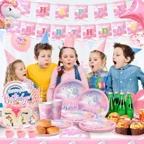 Unicorn party tableware - unicorn,