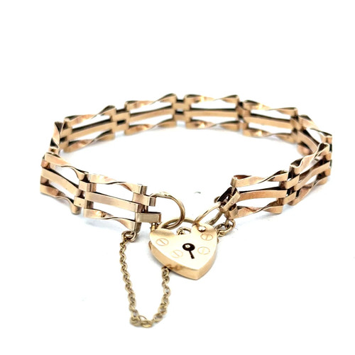 9ct yellow gold - , bracelet