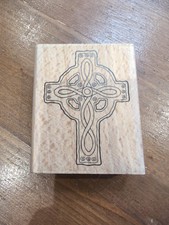 Celtic Cross Rubber Stamp For