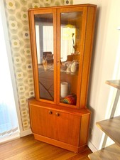 Mid-century modern teak corner
