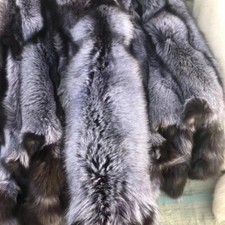 Tanned Silver Fox Skin Fur