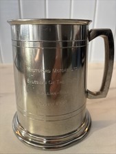 Sheffield Vintage Knutsford Motors LTD Pewter Pint Tankard