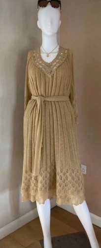 Vintage boho gold crochet - crochet, knit