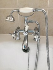Balterley Traditional Victorian Style Bath Shower Mixer Taps and Basin Tap Set