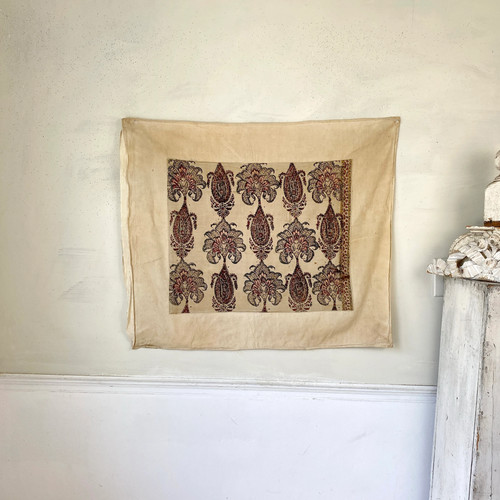 Antique kalamkari pillow case - pillow,