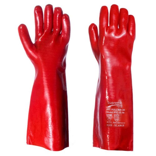 Red pvc rubber - heavy, duty
