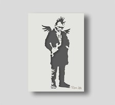 Reusable Banksy Punk Angel Stencil - Banksy wall art - Various Size Options.