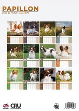 Papillon Dog 2026 A3 Calendar