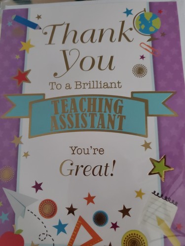 Teaching assistant thankyou - teaching,
