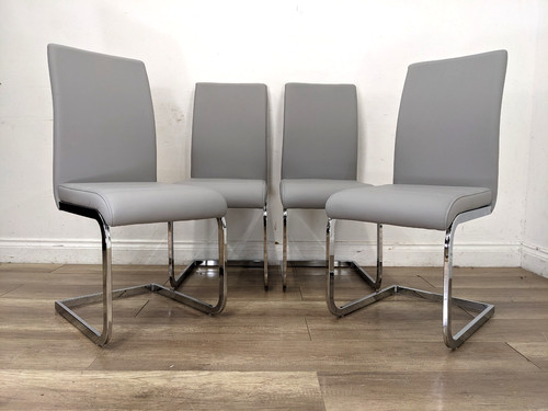 Dining chairs grey - 4,