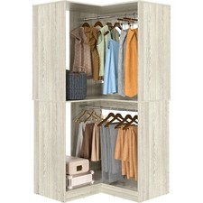 32" Wide Wood Corner Closet
