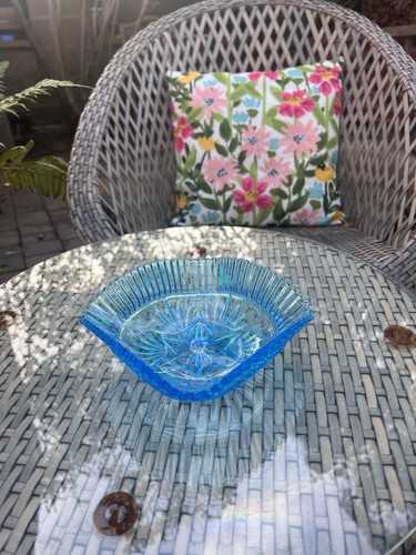 Vintage sowerby blue pressed - sowerby,