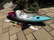 Wavesport Scooter X Sit On Top Kayak, Whiteout Seat, Werner Baja Paddle Bundle