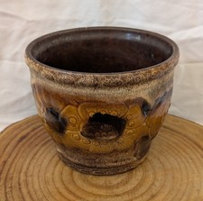 West German Plant Pot Planter. Scheurich 887-14.  60's/70's Sunflowers.