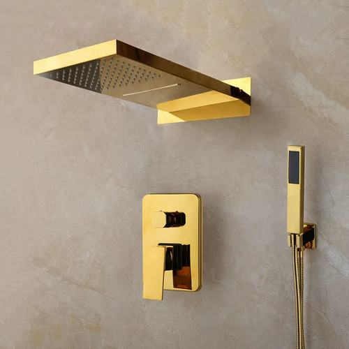 Golden black bathroom - black,