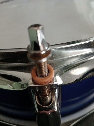 Leather snare drum tension rod - leather,