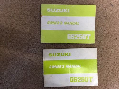 Suzuki gs250t owners manual - owners,