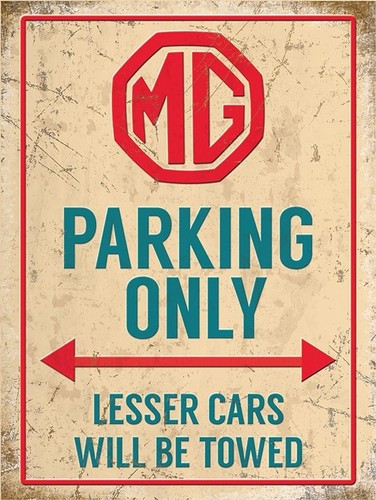 Parking only lesser cars - mg,
