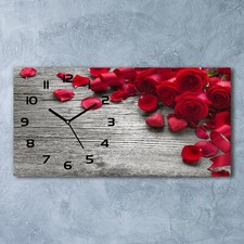 Tulup® wall clock glass clock