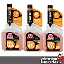 3 x Millers Oils Diesel Power EcoMAX Fuel Additive / Treatment - 500ml