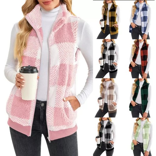 Ladies body warmer - warmer, check