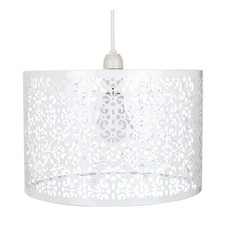 Moroccan Designed White Metal