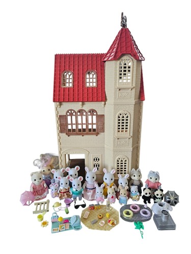 Sylvanian families red roof - families,