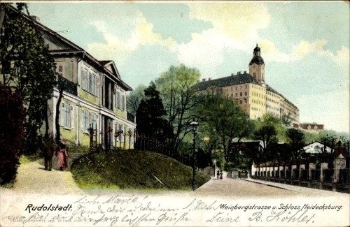 Postcard rudolstadt - rudolstadt, in