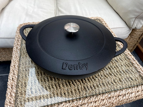 Denby halo black cast - cast, iron