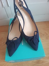 Lisa Kay Navy Blue Suede  New