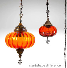 Orange Glass Pendant Lamp