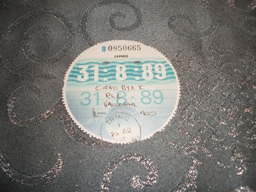 Tax disc 08 - disc..., /